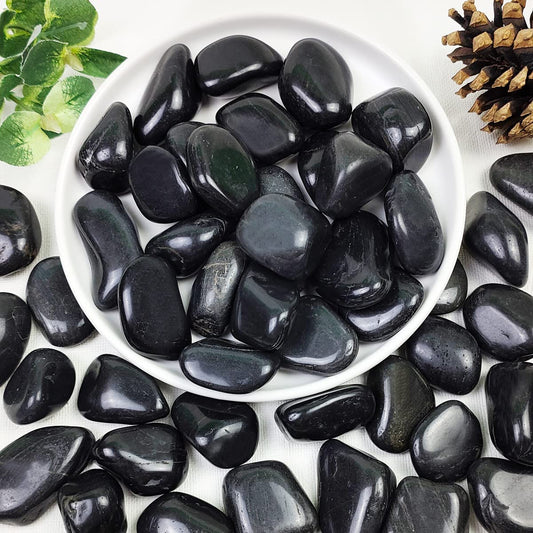 Polished Black Pebbles 20-30mm 20kg