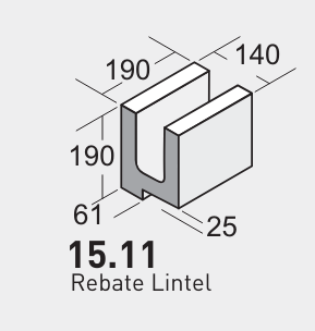 Firth 1511REB Rebate Lintel