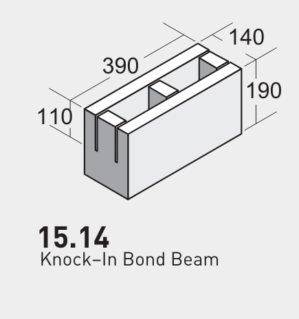 Firth 1514 Knock In Bond Beam