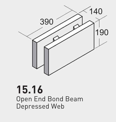 Firth 1516 Open End Bond Beam