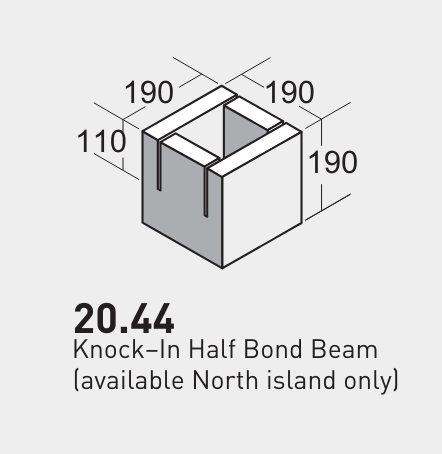 Firth 2044 Half Knock In Bond Beam