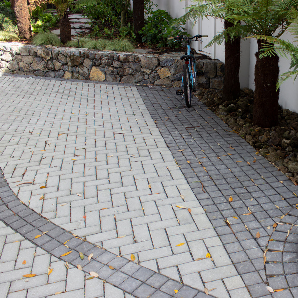 Landscape supplies -Bowers Aqualok concrete permeable paver, Henderson, Auckland- Citi Landscape Supplies